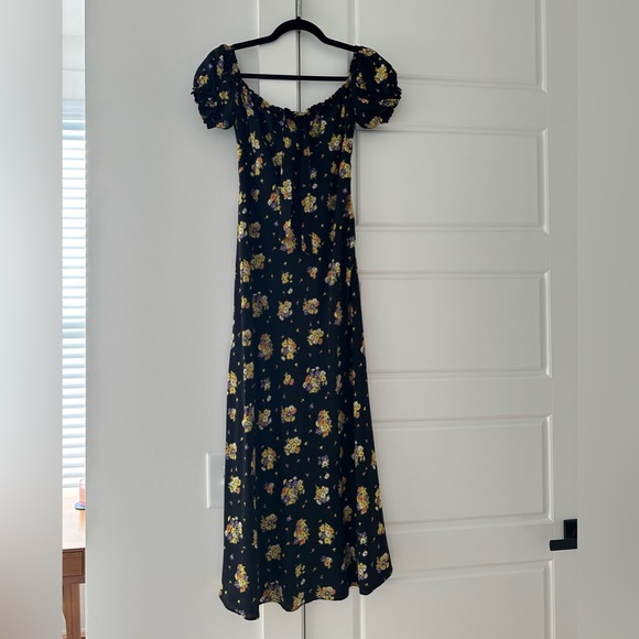 Alessandra Rich floral silk midi dress - Picture 4 of 6